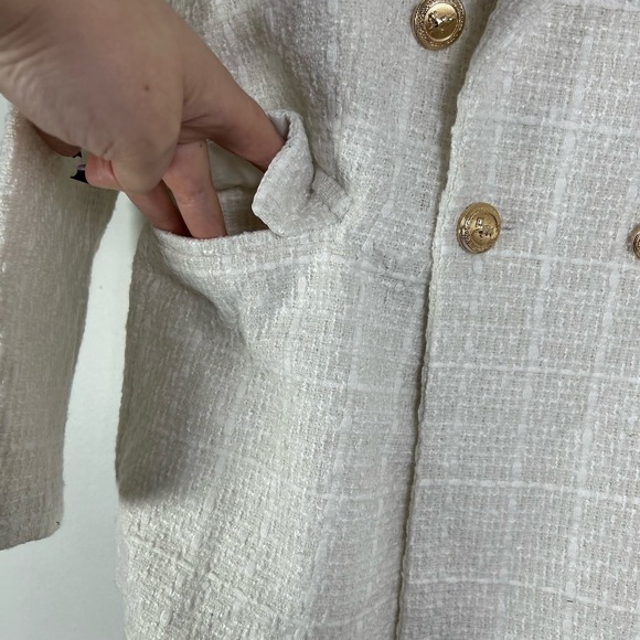 Commense Old Money Aesthetics Tweed Blazer XS NWT - Picture 5 of 9